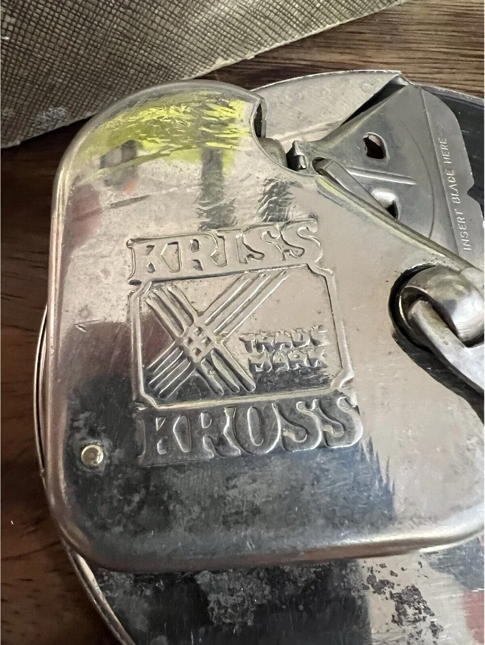 1920’s Antique Kriss Kross Stripper and Razor Kit Working and In Original
